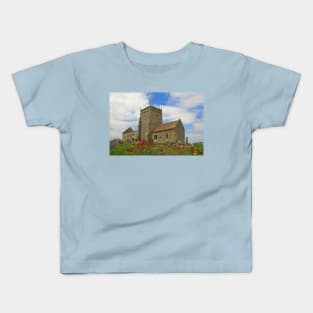 The Church of St Nicholas, Uphill Kids T-Shirt